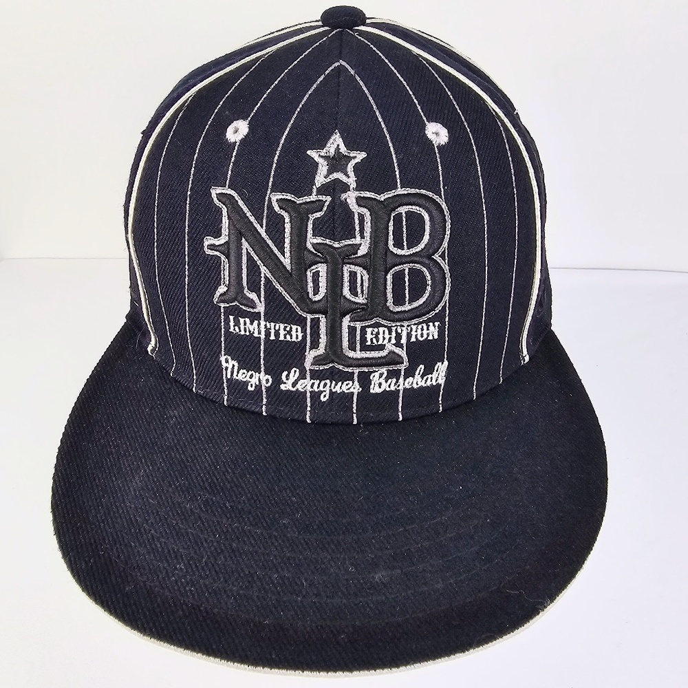 Vintage Negro League Rare Pinstripe Embroidered All Team Baseball Hat 7-7 1/8